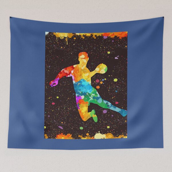 Aperçu de l'œuvre Handball Art Aquarelle Bloc acrylique créée et vendue par yvvguhxf61.