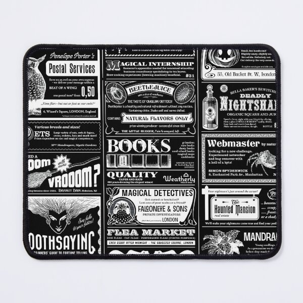 Item preview, Creepy antique halloween Newspaper black  designed and sold by Gossip Rag.