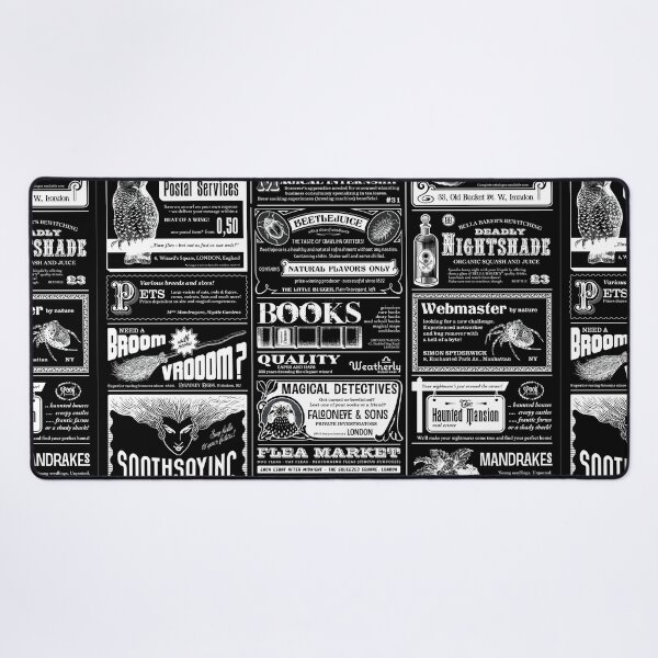Item preview, Creepy antique halloween Newspaper black  designed and sold by Gossip Rag.