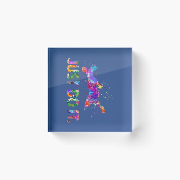 Item preview, Handball Art Watercolor Mounted Print 	 designed and sold by yvvguhxf61.
