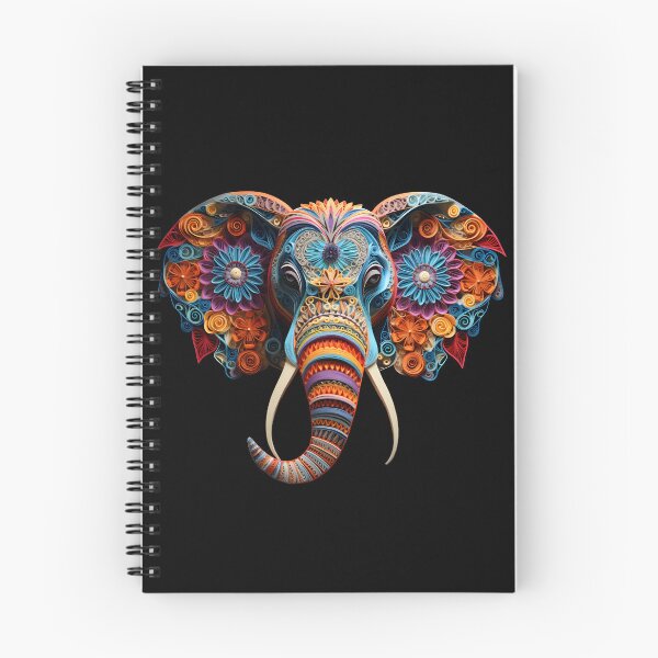 Item preview, Colorful Elephant Quilling Artwork designed and sold by ArtbyAiGallery.
