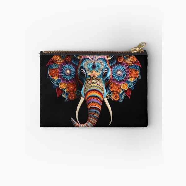 Item preview, Colorful Elephant Quilling Artwork designed and sold by ArtbyAiGallery.