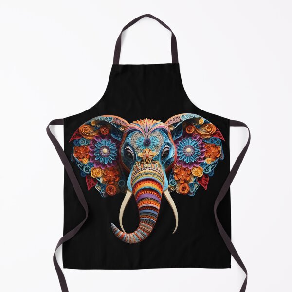 Item preview, Colorful Elephant Quilling Artwork designed and sold by ArtbyAiGallery.