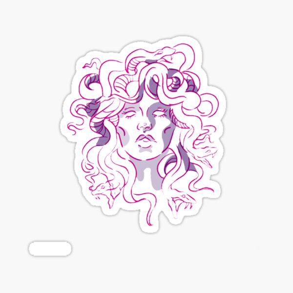  Vinyl Sticker Greek Mythology Woman Medusa Gorgon Mural Decal  Wall Art Decor EH1593 : Handmade Products