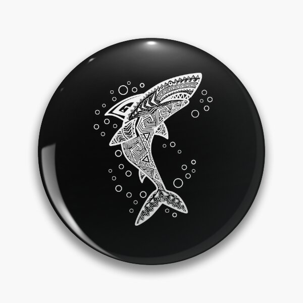 Item preview, WHITE BOHO SHARK designed and sold by jitterfly.