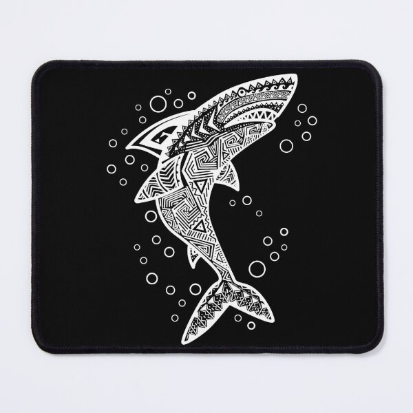Item preview, WHITE BOHO SHARK designed and sold by jitterfly.