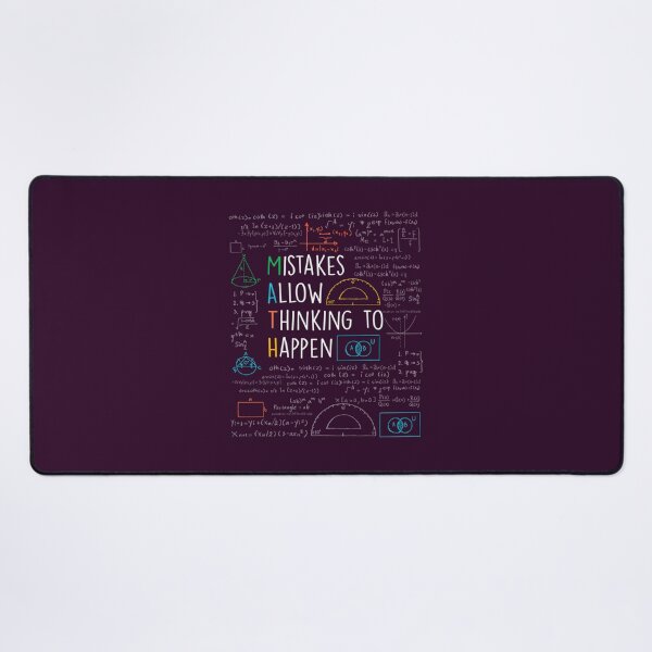 Item preview, Mistakes Allow Thinking to Happen - Math Teacher Quotes Funny maths Hardcover Journal 	 designed and sold by uehaaiamsxm55.