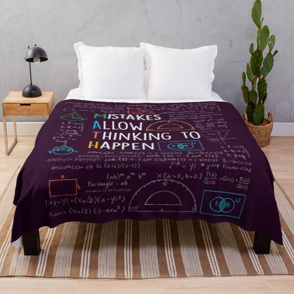 Item preview, Mistakes Allow Thinking to Happen - Math Teacher Quotes Funny maths Hardcover Journal 	 designed and sold by uehaaiamsxm55.