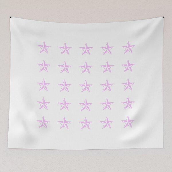 Item preview, pink retro stars designed and sold by KacperStore.