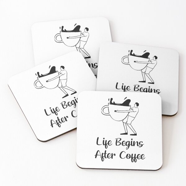 Item preview, Life begins after coffee designed and sold by OCNau.