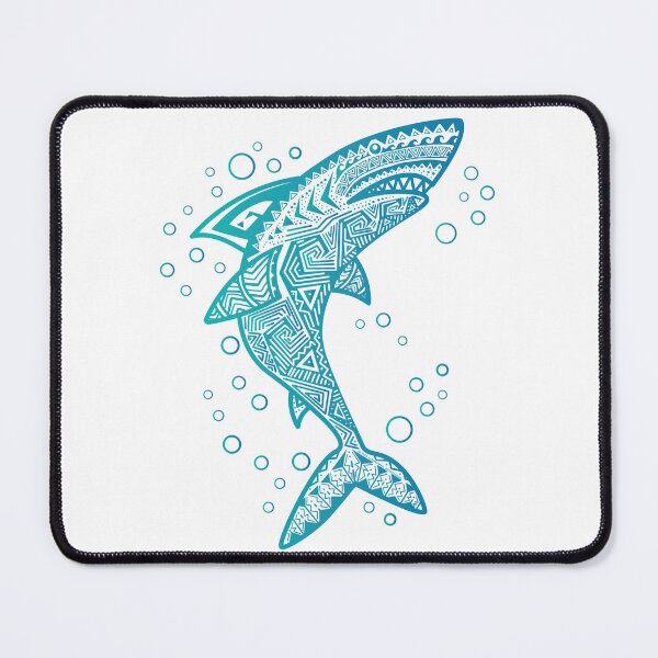 Item preview, AQUA BOHO SHARK designed and sold by jitterfly.