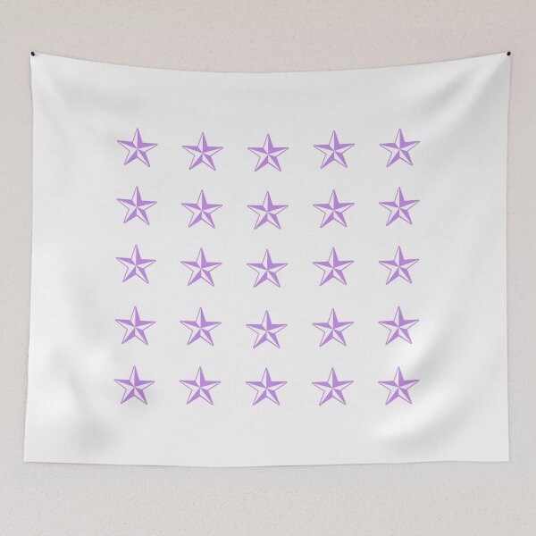 Item preview, purple retro stars designed and sold by KacperStore.