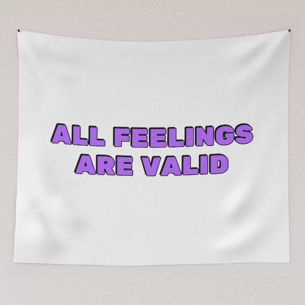 Item preview, All Feelings Are Valid - No Toxic Positivity designed and sold by Inspirationmotivation.