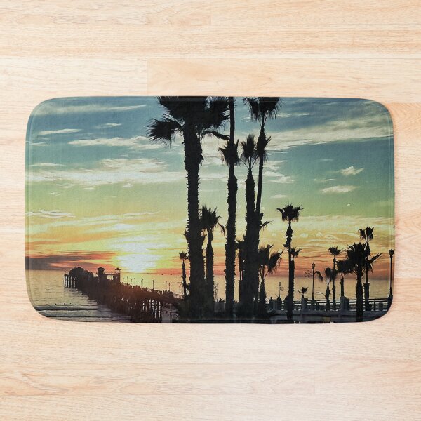 Item preview, Golden Hour Delight: Oceanside Pier at Summer Sunset designed and sold by ChakraMonkey.