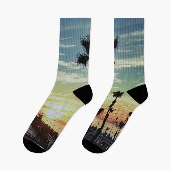 Item preview, Golden Hour Delight: Oceanside Pier at Summer Sunset designed and sold by ChakraMonkey.