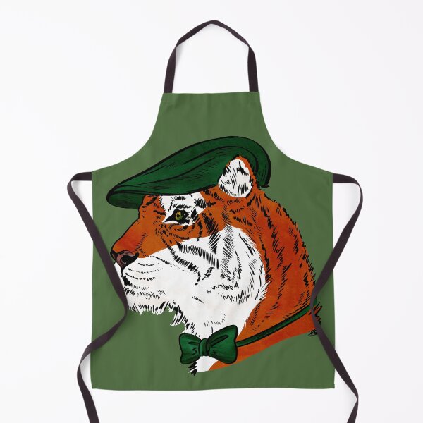 Item preview, Dapper Tiger with Green Newscap and Bow designed and sold by reddogbuckeye.