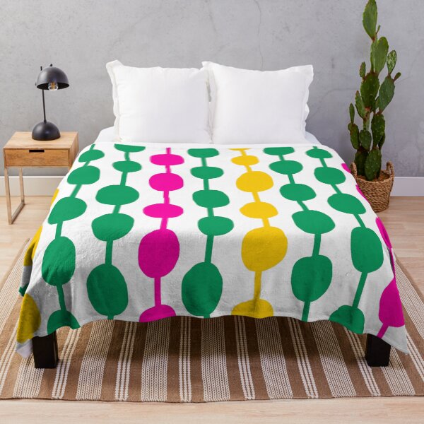 Item preview, Bright Mid Century Modern Abstract Pattern in Green, Pink and Yellow designed and sold by Deutschic.