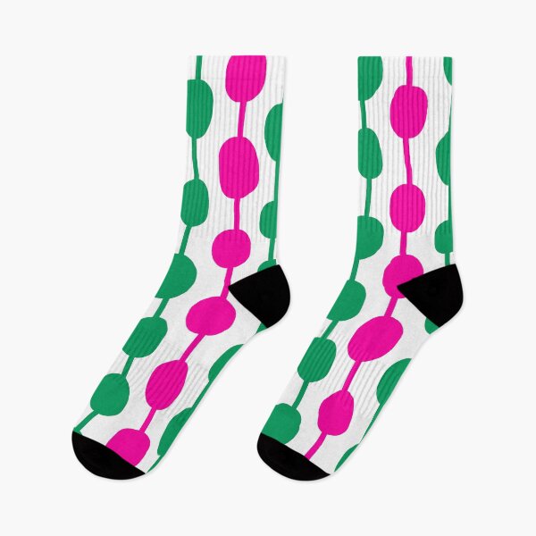 Item preview, Bright Mid Century Modern Abstract Pattern in Green, Pink and Yellow designed and sold by Deutschic.