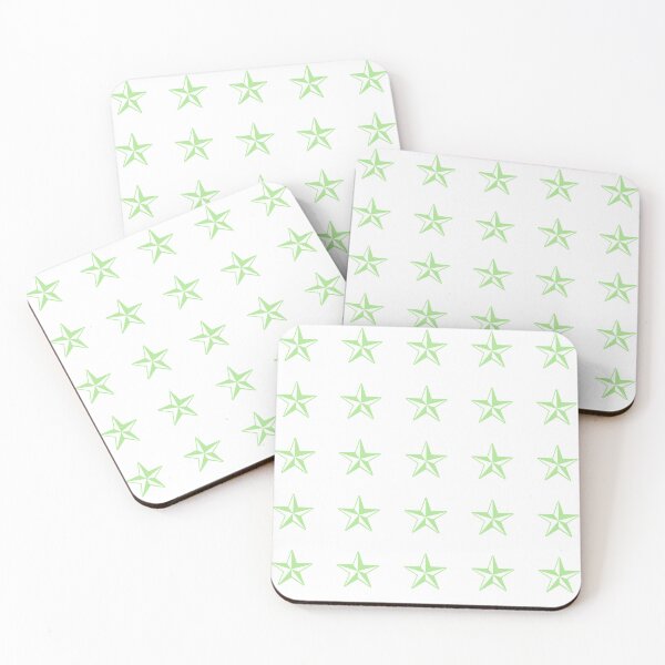 Item preview, green retro stars designed and sold by KacperStore.