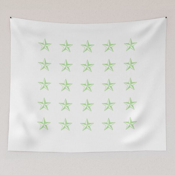Item preview, green retro stars designed and sold by KacperStore.