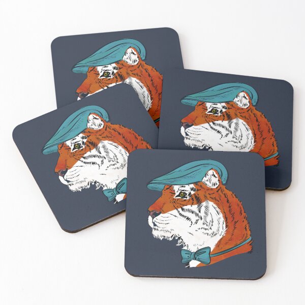 Item preview, Dapper Tiger with Light Blue Newscap and Bow designed and sold by reddogbuckeye.