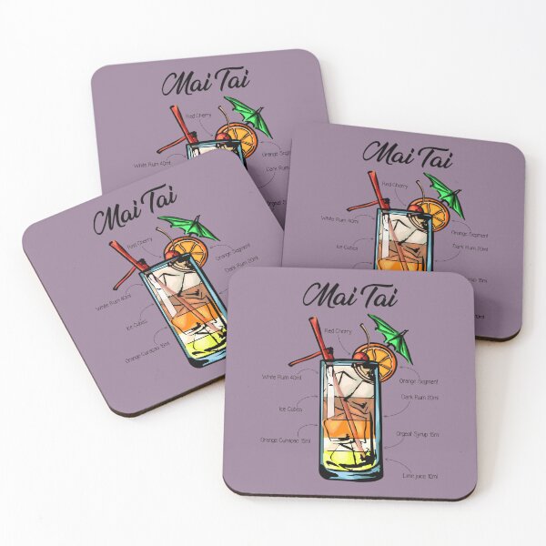Item preview, Mai Tai Recipe Framed Art Print 	 designed and sold by xplefxwhje42.