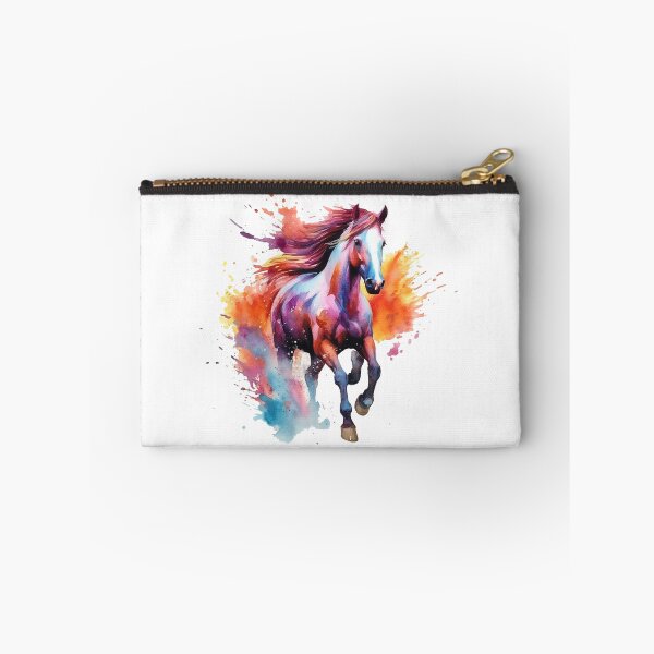 Item preview, horse water colour colourful designed and sold by dya-baino.