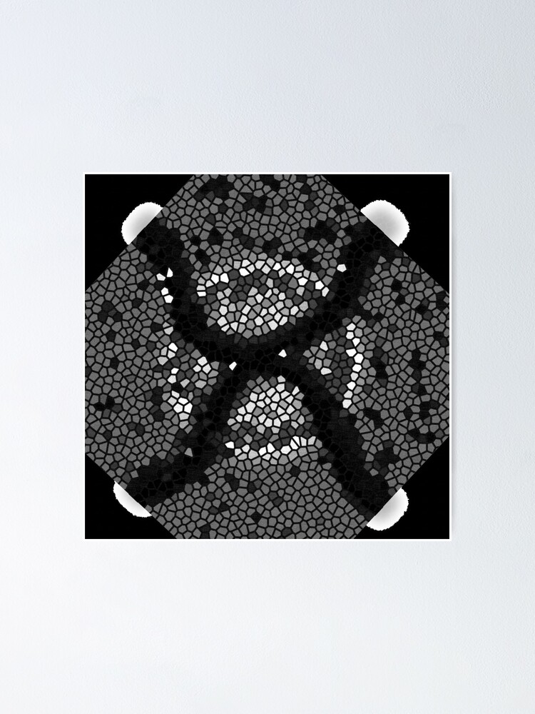 Thumbnail 1 of 3, Poster, Geometric Shadow Entity designed and sold by RiffShaman.