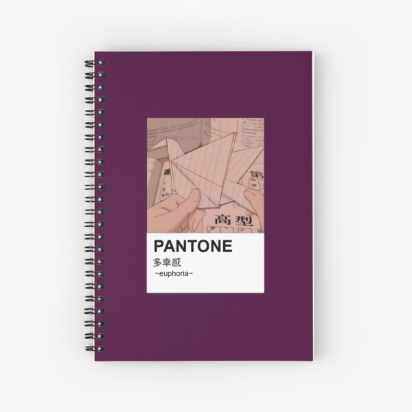 Pantone aesthetic anime keyboard paint Spiral Notebook for Sale