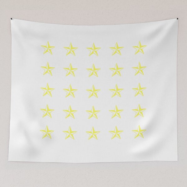 Item preview, yellow retro stars designed and sold by KacperStore.
