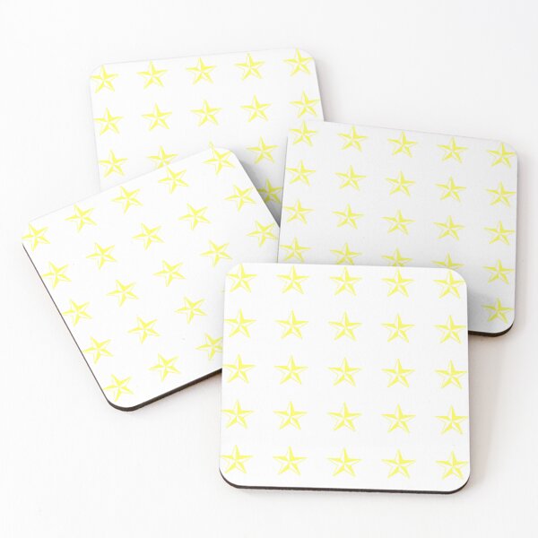 Item preview, yellow retro stars designed and sold by KacperStore.