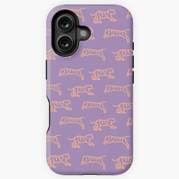 Aperçu de l'œuvre Sherbet Tigers, Clemson Tigers, Tigre violet et orange, Tigre, Tigre mignon, Motif tigre créée et vendue par Clancy Rodgers.