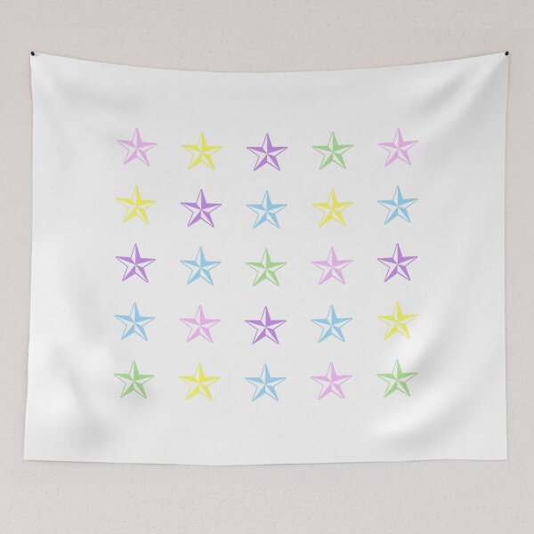 Item preview, colorful retro stars designed and sold by KacperStore.