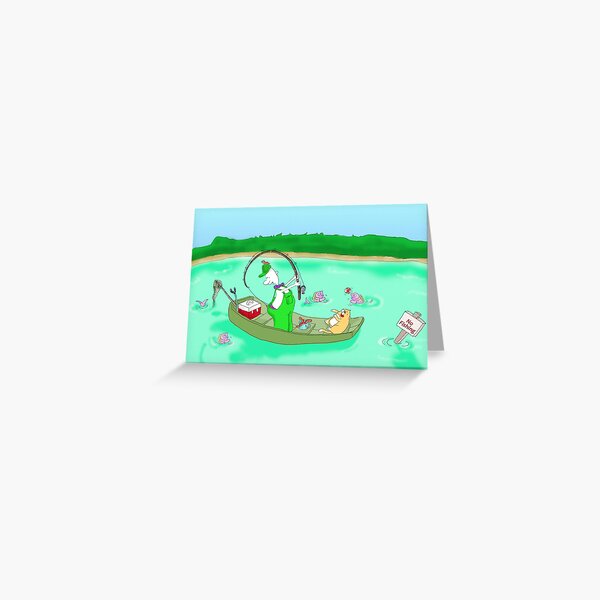 hooked Greeting Card
