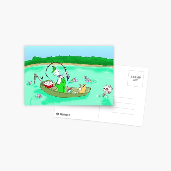 hooked Postcard