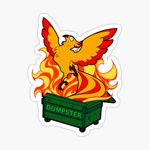 Aperçu de l'œuvre Comme un Phénix sortant du feu des poubelles créée et vendue par Shaydayjay.