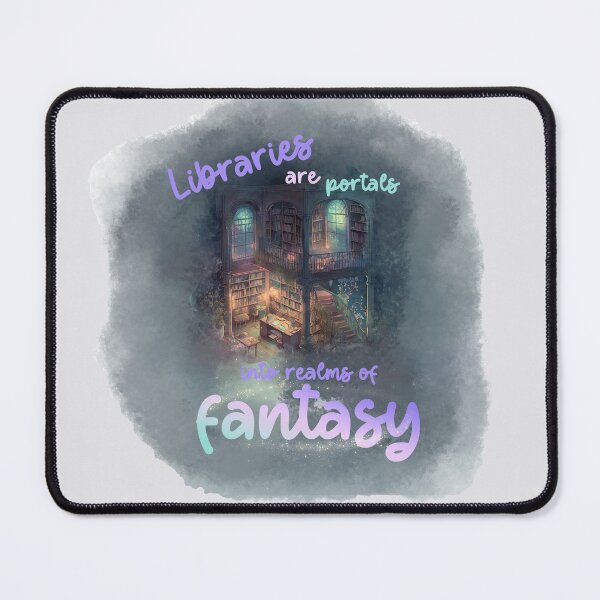 Item preview, Libraries are portals into realms of fantasy designed and sold by pinkcraftfairy.