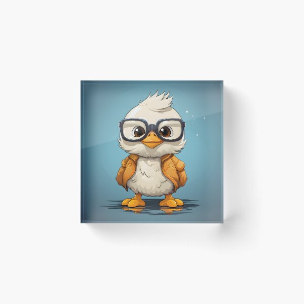 Item preview, Cute Duck wearing a jacket designed and sold by Jamillionaire Shop.
