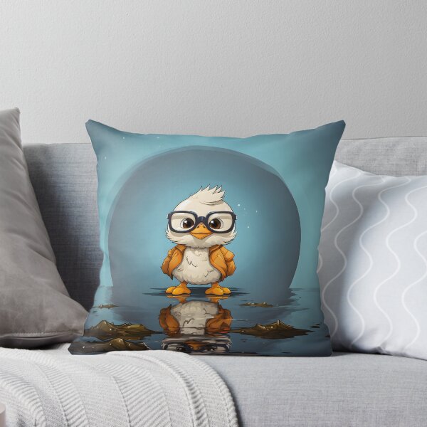 Item preview, Cute Duck wearing a jacket designed and sold by Jamillionaire Shop.