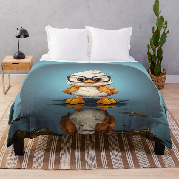 Item preview, Cute Duck wearing a jacket designed and sold by Jamillionaire Shop.