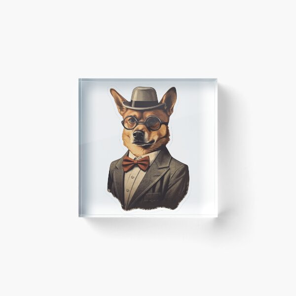 Item preview, dog in hat designed and sold by abmkf.