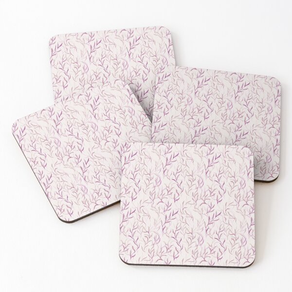 Item preview, Willow leaves - Magenta & Gold designed and sold by Motifany.