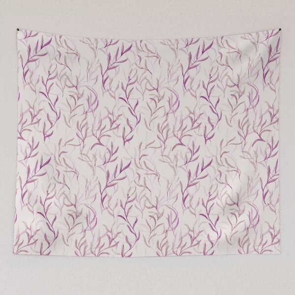Item preview, Willow leaves - Magenta & Gold designed and sold by Motifany.