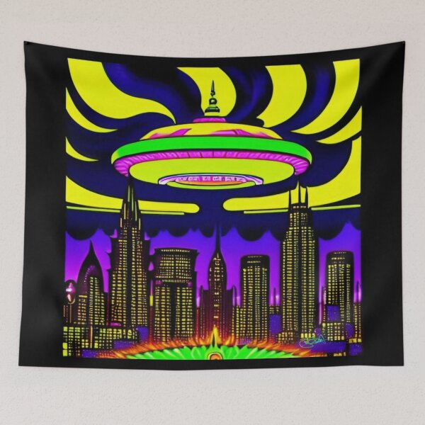 Item preview, Area 51 – UFO Cityscape 77 - Whistleblower David Grusch designed and sold by Benito Del Ray.