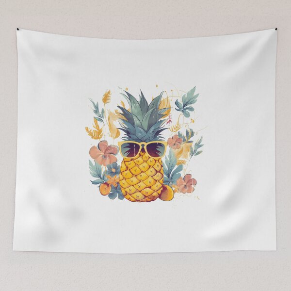 Item preview, Pineapple Sunglasses Beach Hawaiian Holidays Tropical Summer designed and sold by farhanhafeez.
