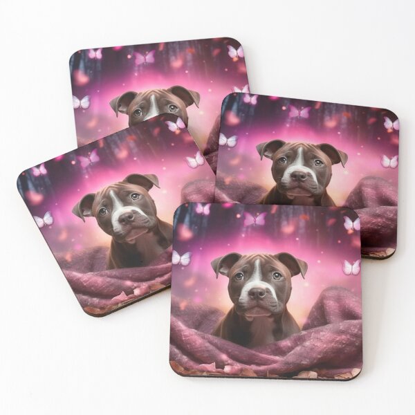 Item preview, Staffy And Butterflies designed and sold by Nocturne  Paws.