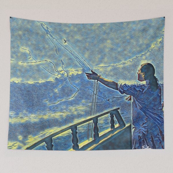 Item preview, GALILEAN CASTING HIS NET  designed and sold by ArtbyRolleen.
