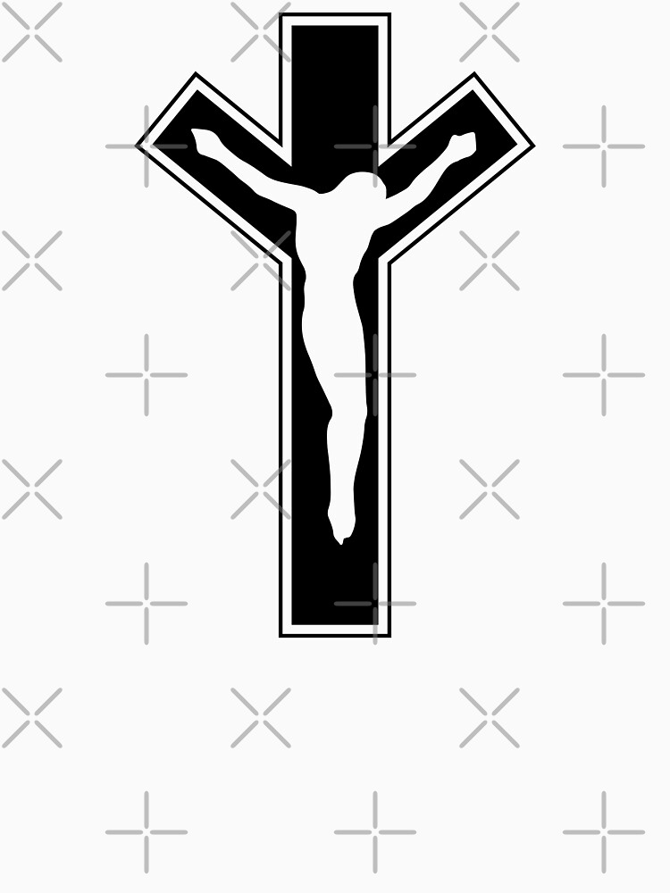 Thumbnail 7 of 7, Essential T-Shirt, Cross (in black) designed and sold by ANGELSONLY.