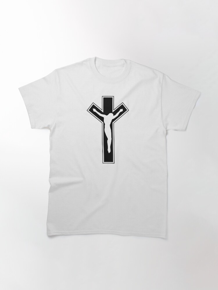 Thumbnail 3 of 7, Classic T-Shirt, Cross (in black) designed and sold by ANGELSONLY.