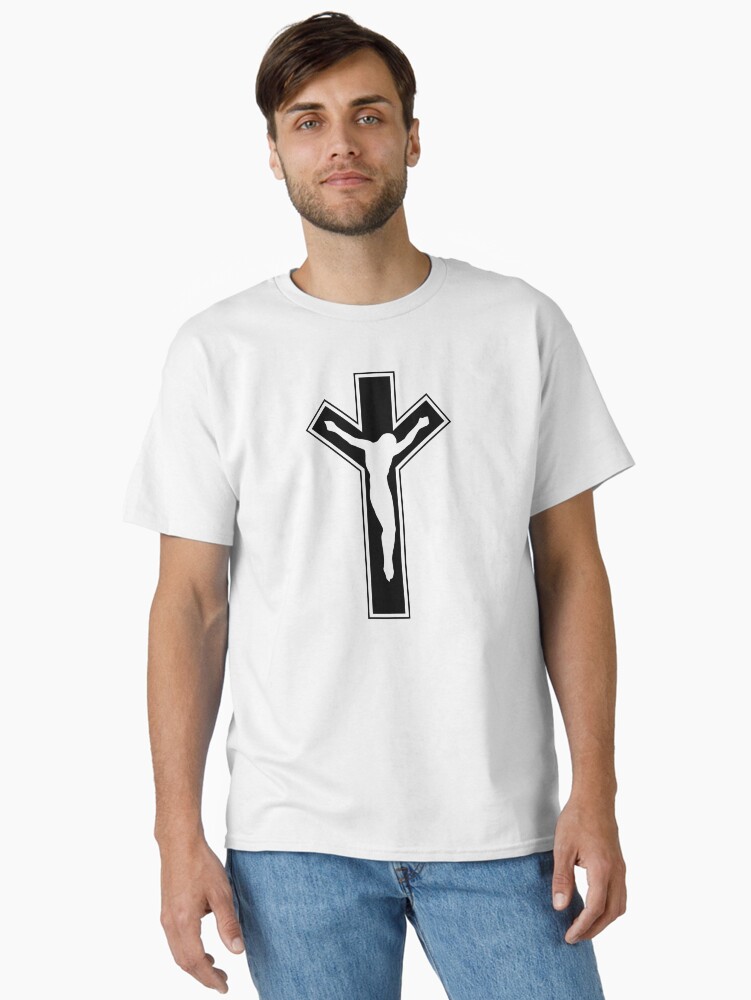 Thumbnail 1 of 7, Classic T-Shirt, Cross (in black) designed and sold by ANGELSONLY.